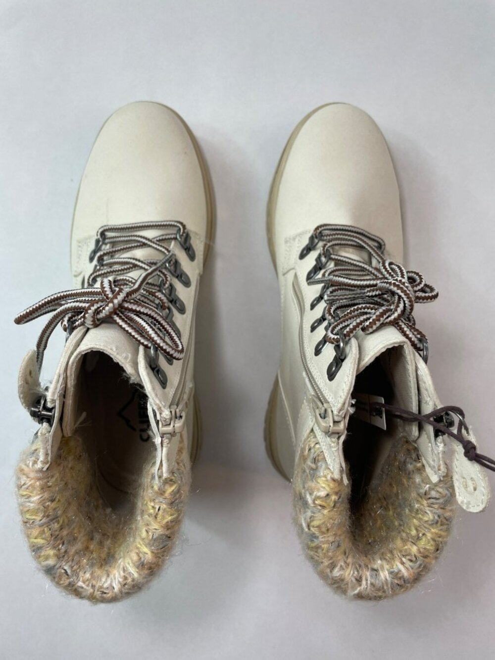 Cliffs by White Mountain Hearty Women's Combat boots White Sz 7M $65 DEFECT - Picture 9 of 12
